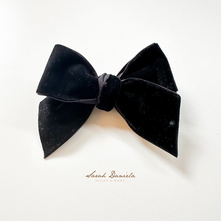 Lazos de Cinta de Terciopelo - Negro