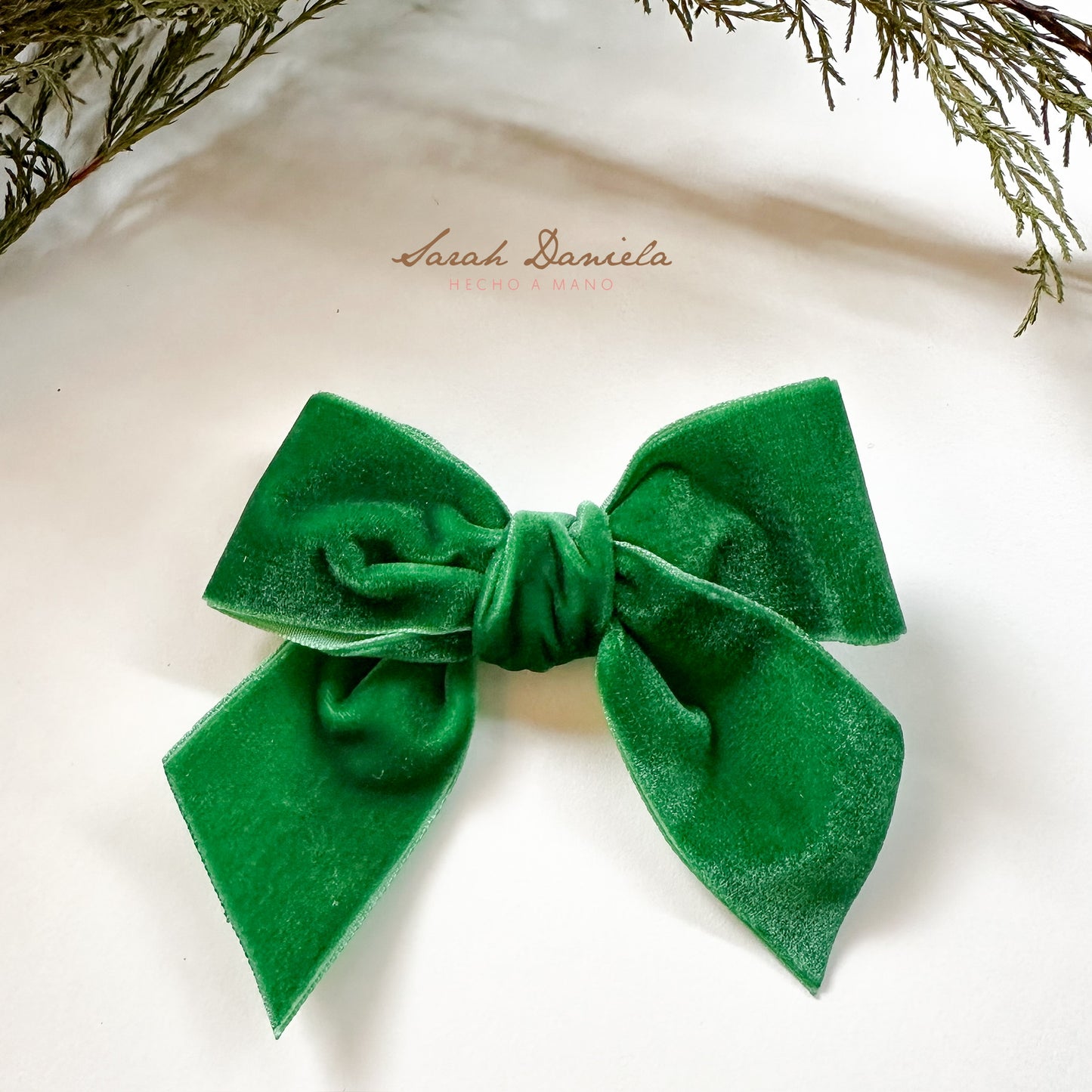 Lazos de Cinta de Terciopelo - Verde