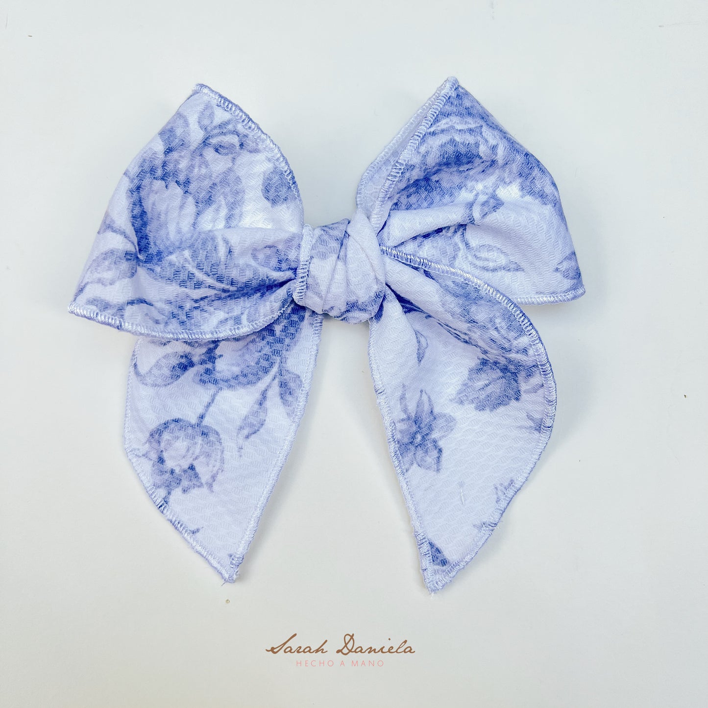 Lazos de Tela - Blanco con Gris