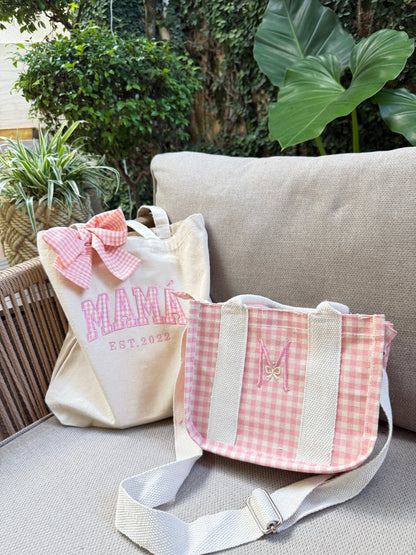 Bolso con Bordado mami e hija